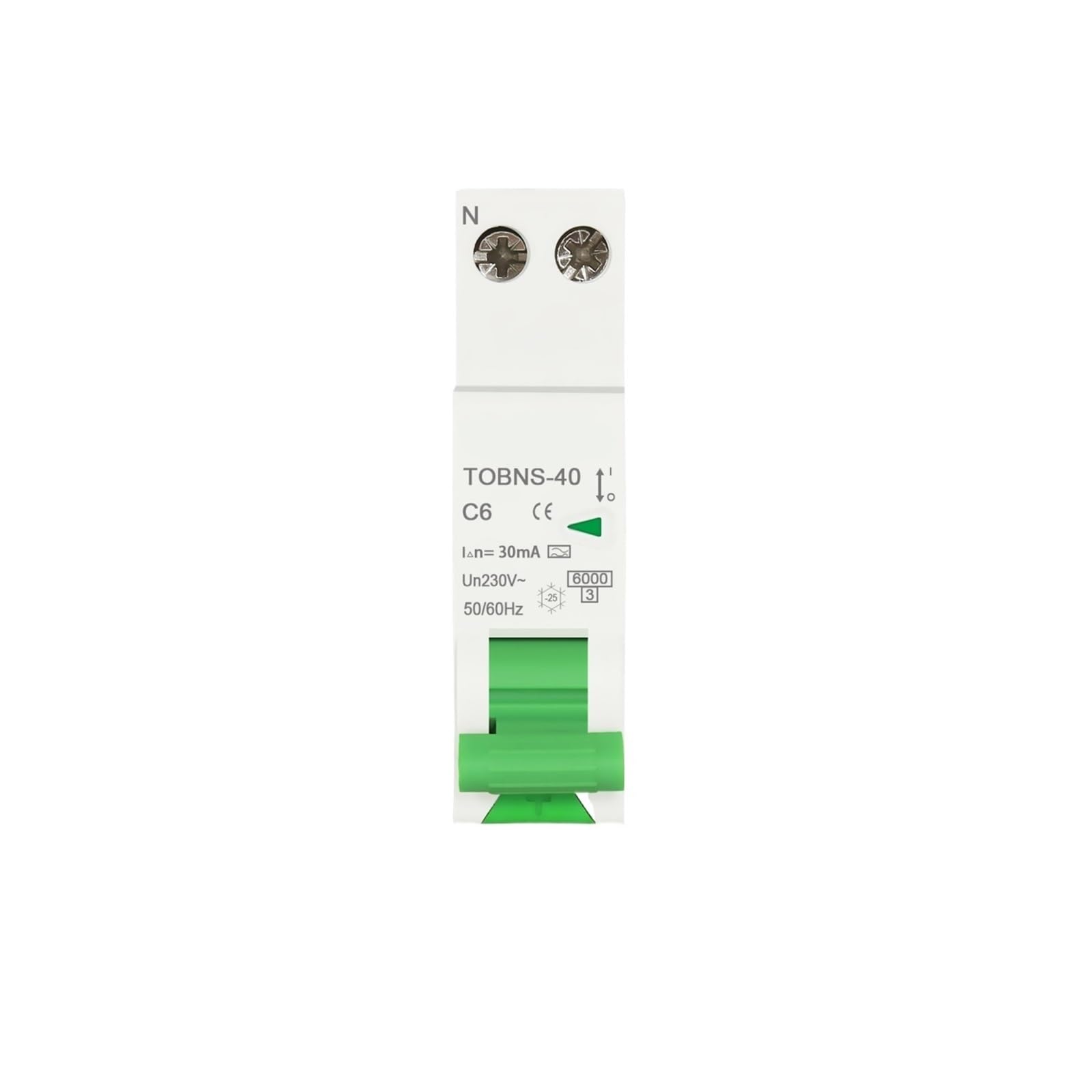 Diferencial de protección contra fugas Tipo A 40A 30mA disyuntor 18mm 6KA 7