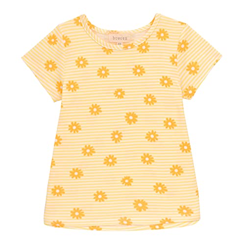 Btween Girls 4-Piece Summer Tops | Fashionable Short Sleeve T-Shirt | Casual Daily Shirt For Kids - Assorted Colors #TOP7