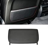 Jaronx Compatible with BMW Seat Back Pocket Cover, Genuine Leather Back Seat Pocket Panel Covers Backrest Replacement Compatible with BMW 5 Series F10 F11 F07, 7 Series F01 F02 (Black)