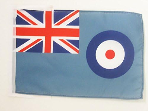 AZ FLAG RAF Ensign Flag 18'' x 12'' cords - Royal Air Force - British Armed Forces SMALL flags 30 x 45cm - Banner 18x12 in