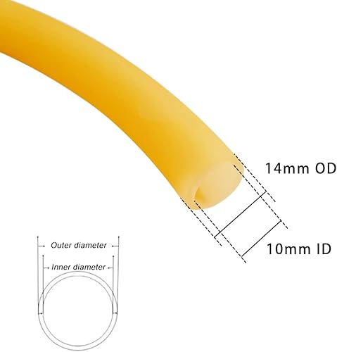 Miniatura 2 de JoyTube Manguera de látex natural, 10mm (38") ID x 14mm (916") DE 3 metros, tubo quirúrgico para uso en casa, hospital, laboratorio, arpón, honda,