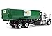 First Gear 1/34 Mack Granite Waste Management Truck with Green Roll Off Container 10-4050