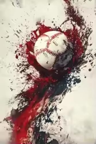 Stade de baseball affiche grand format - Solution décoration murale salon vide 70x100 - 2