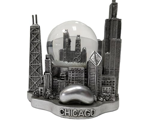 Chicago Pewter Snow Globe Paperweight