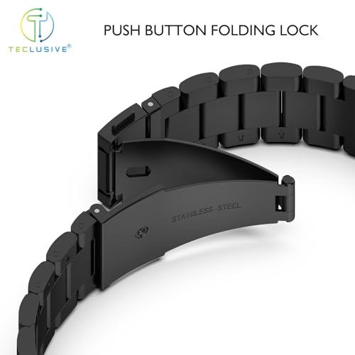 Image of T TECLUSIVE Ultra Luxury Stainless Steel Metal Chain Strap Band Compatible for Galaxy Watch 7 44mm / Watch 7 40mm | No Gap Metal Strap for Galaxy Watch 7 with watch strap adjuster tool