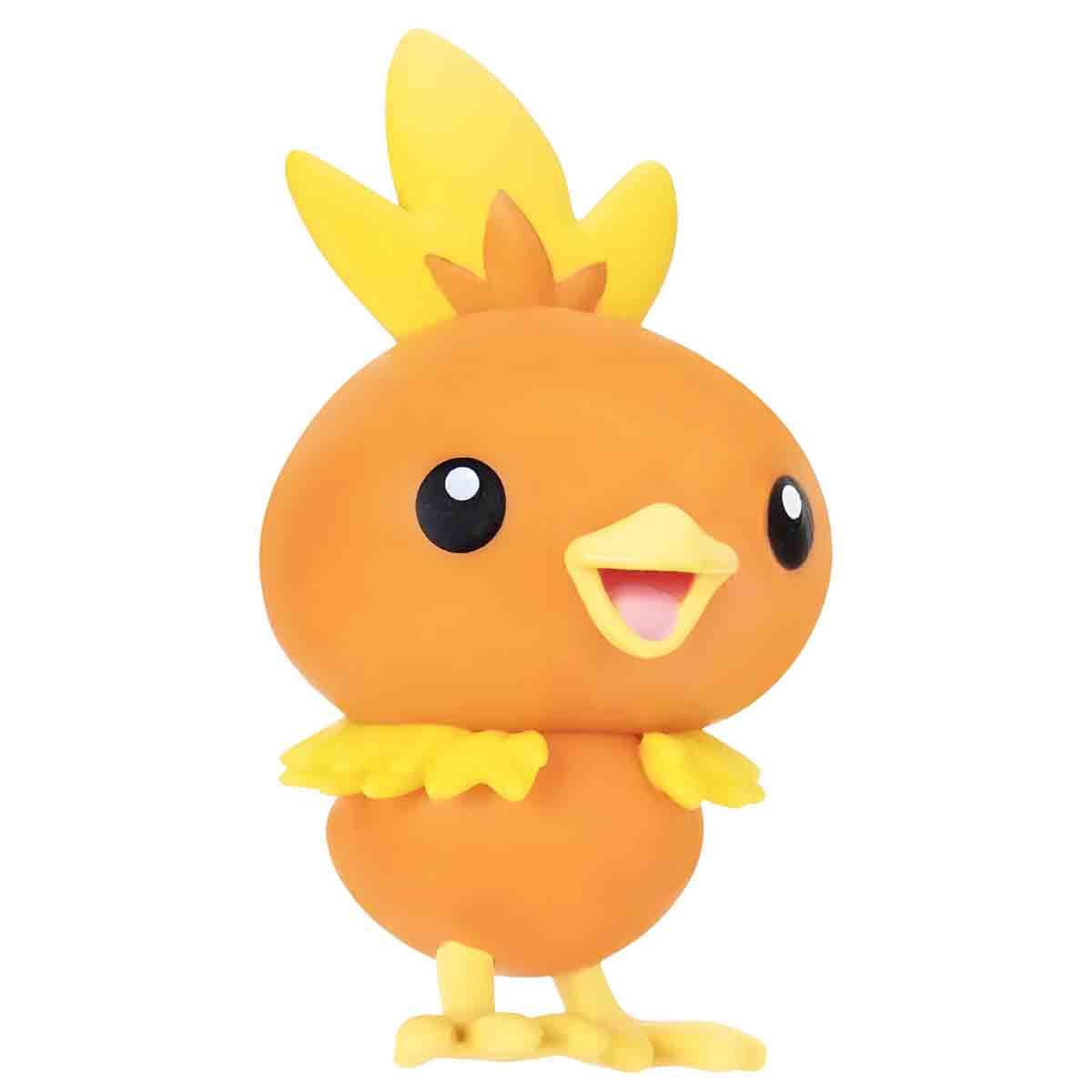 Pokémon Battle Figure 6 Pack - 5cm Figures Pawnii, Turtwig, Hoothoot, Torchic, Appletun, Squirtle - Official playset for Children 4+ Years