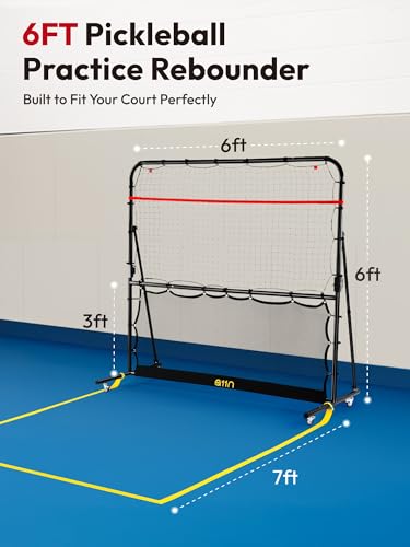 Portability and stable build of pickleball rebounder