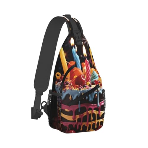 Sling Bag para hombres y mujeres negro miniatura 7