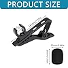 HYMAIPROSPERITY 12pcs Good Elasticity Microphone Tie Clips Sturdy and Portable Lapel Mic Clips with Foam Mic Cover Protector for Lavalier Microphones #1