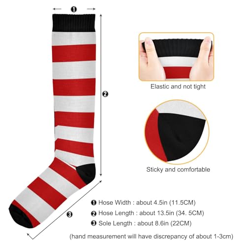 Image of Compression Socks for Men Women Colorful Knee High Socks Support for Athletic Sport Running Hiking Fitness