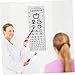 NAMOARLY 1set Standard Visual Eye Exam Chart Easy Use Eye Testing Poster for Home School and Clinic Suitable for All Ages for Monitoring