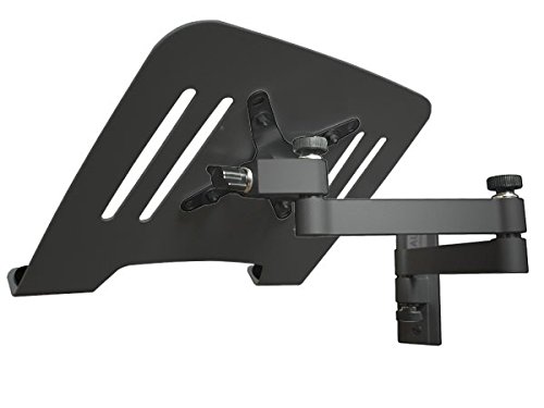 Drall Universal Wandhalterung Halterung für Laptop Netbook Tablet PC - schwarz - mit Notebook Adapterplatte Adapter Ablage - schwarz Modell: L52B-IP3B Cover