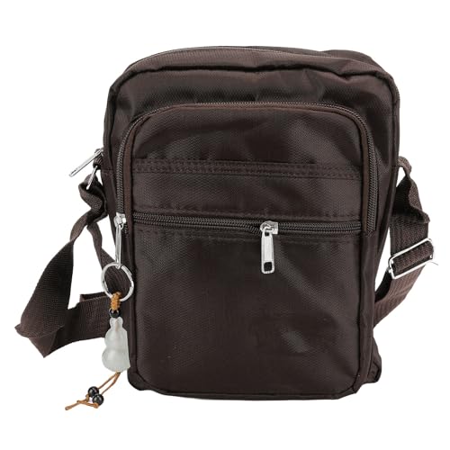Bolsa de Ombro Masculina – Bolsa Tipo Estilingue Casual e de Grande Capacidade Em Tecido de Boi à Pr