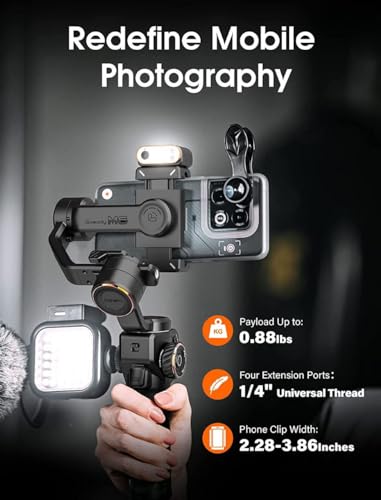 Hohem-iSteady-M6-Gimbal-Stabiliser-for-Smartphone-3-Axis-Mobile-Phone-Gimbal-Built-in-OLED-Display-400-g-Payload-Reverse-Charging-Android-and-iPhone-Gimbal-with-Inception-Motion-Timelapse