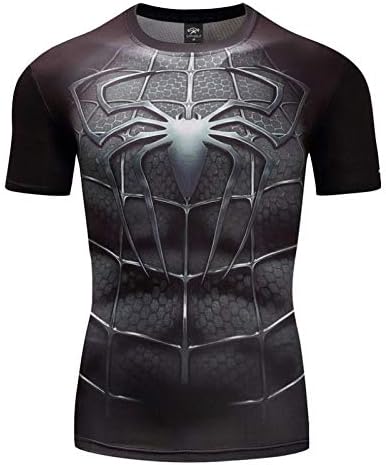 Amazon Gym Gala 圧着スポーツウェア 吸汗 速乾 軽量 アメコミヒーロー 3dプリント メンズ Tシャツ 並行輸入品 Tシャツ カットソー 通販