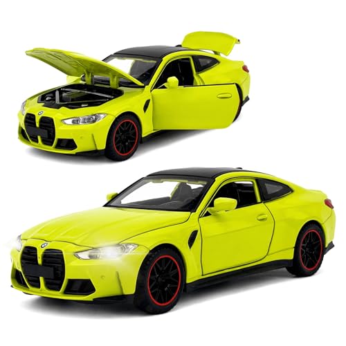 Auto modelo a escala 1:32 M4 Diecast con luces y sonido miniatura 1