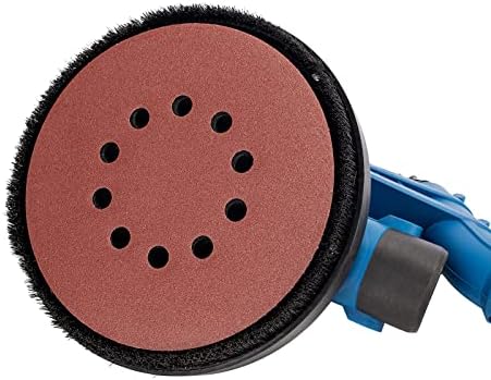 Bild 4 - Scheppach Wand & Deckenschleifer DS920X - 710W, Ø225mm, LED-Arbeitsleuchte | bis 90° neigbarer Kopf, teleskopierbarer Trockenbauschleifer | inkl. 4m Absaugschlauch, Absaugadapter & 6 Schleifscheiben