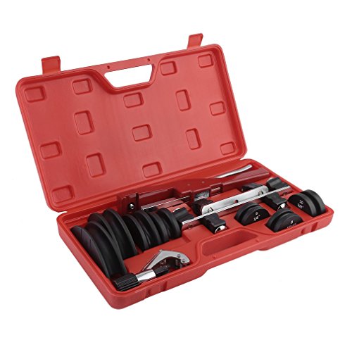 Tube Bender Kit HVAC Refrigeration Ratchet Tubing Bender Aluminum Copper Pipe Bender Heavy Duty Manual Ratcheting Tubing Bender Set 1/4 to 7/8 Inch with Carrying Box