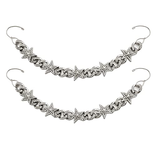 Image of Bling Shoe Chains For Adults Women Men Teens Girls Boys, Rhinestone Chain Shoe Charms For Clog Sandals,Shoe Decoration Accessories For Birthday Gifts Party Favors