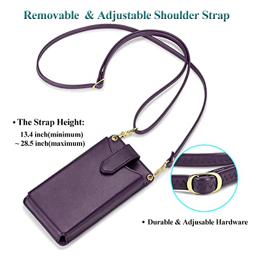 Image of Peacocktion Small Crossbody Cell Phone Purse for Women, Lightweight Mini Small Crossbody Bags for Women with Card Slots