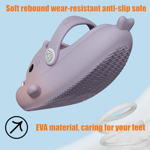 Sharklas Originales Kids, Toddler Little Kids Shark Sandals, Cloud Shark Slides, Non-Slip Open Toe Slippers Casual Boys Girls Beach Shoes3