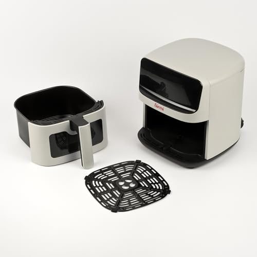 Miniatura 3 de Girmi FG27 "Ecofrit Lite" Freidora de aire, 4,2 litros, 1400 W, Pantalla Figital, 8 programas, Temporizador, 80-200 °C, BPA/PFOA Safe, Color Tiza Recetario incluido