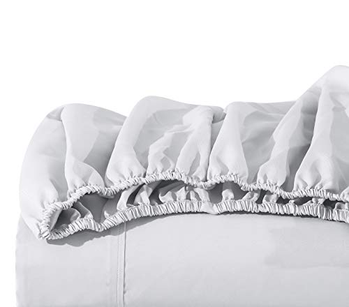 Eddie Bauer | Signature Solid Collection | Sheet Set - 500 Thread Count, Luxuriously Soft & Silky-Smooth, Sateen Cotton Weave Bedding, King, Grey #TOP5
