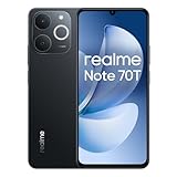 realme Note 70T 4G Smartphone 4+128GB, 6.75 pollici Schermo, Nero Obsidiana, 90Hz Display, 6000mAh Batteria, 32MP Fotocamera, Potente Processore Octa-core, Protezione ArmorShell, IP54