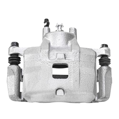 Image of Detroit Axle - Front 2pc Brake Calipers for 07-12 Dodge Caliber, 2 Brake Calipers w /Bracket 2007 2008 2009 2010 2011 2012 Replacement