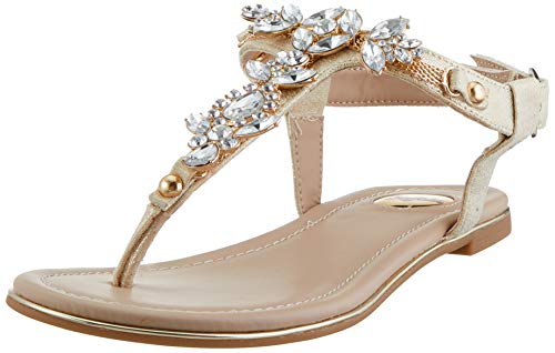 Buffalo 14s07-21, Chanclas para Mujer, Dorado (Gold 000), 36 EU