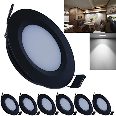 Amazon.com: LeisureLED 5 Pack RV Boat Recessed Ceiling Light 480 Lumen ...