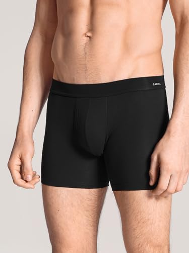 Men's Cotton Code Long Boxer Brief, 25890, Black, L3