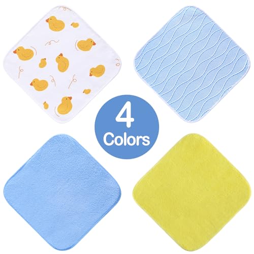 Image of Viviland Baby Washcloths 24 Pack, Toddler Wash Cloths for Bath, Super Soft & Absorbent Bath Towel for Newborn and Infants, Baby Towels Care for Baby's Sensitive Skin