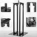 ANGELBECKE Adjustable Moving Head Light Totem Stands. Totem Light Stand, Adjustable 38.58-68.8 in, Black/White Scrims, Carry Bags, 35mm Speaker Mount, for for DJs & Event Lighting