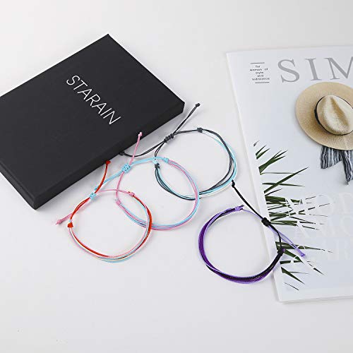 Starain 16Pcs Colorful String Bracelets For Women Girls Beach Handmade Waterproof Braided Rope Bracelets Set Adjustable #TOP6