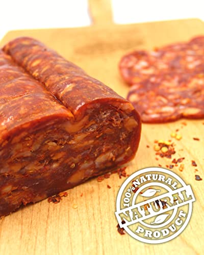 Fortuna's Calabrese Spianata Salame - Spicy, Gluten-Free, Nitrate-Free & 100% Natural Pork, Made In Usa, 16Oz Dry Cured Salame #TOP3