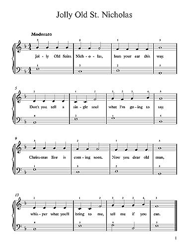 A Treasury of Christmas Songs for Solo Piano: For Beginner & Intermediate Level
