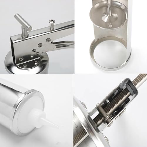 Saucenspender, Edelstahl Burger Sauce Pistole, Saure Sahne Squeeze Spender, Flasche mit Spender, für Küche Tomaten Salat Erdbeersauce