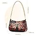 Shoulder Bags for Women Independence Deer American Flag Hobo Tote Handbag Small Clutch Purse with Zipper Closure