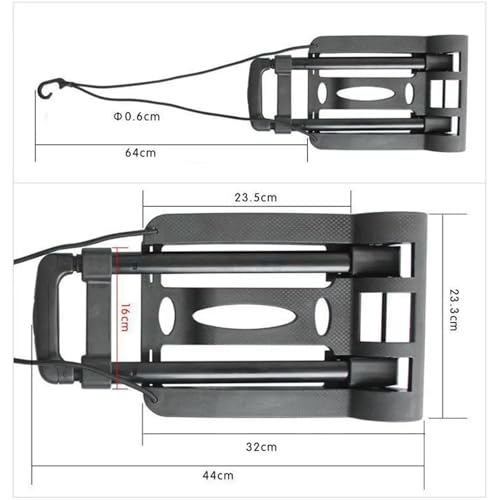 Diable pliable télescopique robuste avec roulettes fluides - 7
