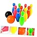 GALPADA Bowling Game Set for Boy Girl Colorful Bowling Pins and Balls Parent-boy Girl Interactive Toy for Indoor Fun Safe Materials for Early Education