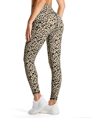 Image of THE GYM PEOPLE Thick High Waist Yoga Pants with Pockets, Tummy Control Workout Running Yoga Leggings for Women