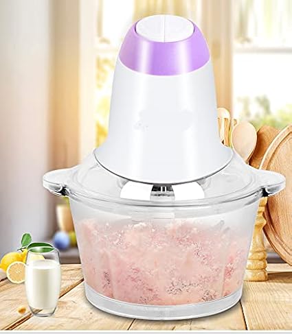 OKRAZEX electric stackable chopper kitchen gadgets appliances food processors for choppers vegetable use garlic machine meat mincer grinder Vegetables Fruit and Nuts 2.0 L 300w (meat grinder)