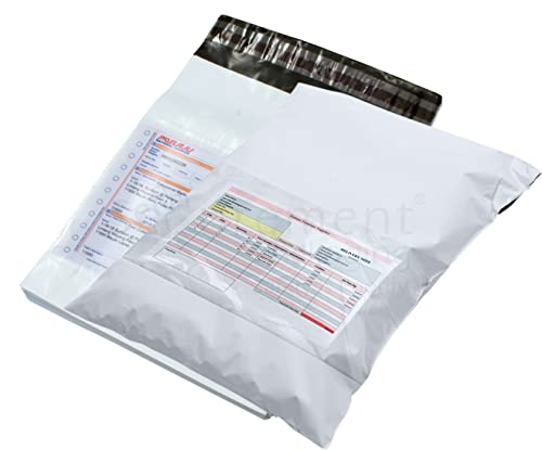 Image of SECUREMENT (Size-16 x 12) Tamper Proof Polybags Bags /Pouches /Cover 55 Micron for Shipping /Packing [Pack of >50 Pcs. >>with Pod)