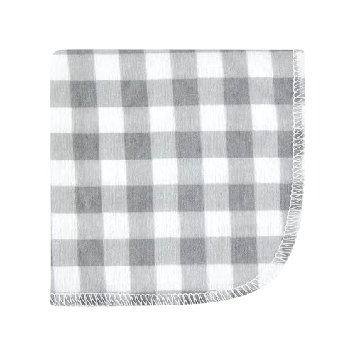 Image of Hudson Baby Unisex Baby Flannel Cotton Poly Washcloths, Cute Farm 12 Pack, One Size