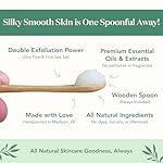 Bare Botanics Coconut Vanilla Body Scrub 24oz | Made in Madison, WI | All Natural Sea Salt Exfoliator w/ Skin Loving Moisturizers | Vegan & Cruelty Free | Gift Ready Packaging w/ a Cute Wooden Spoon - Image 4
