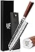Messe mit günstig Kaufen-YOUSUNLONG Kiritsuke Kochmesser 10 Zoll japanische 67-Lagen Damaskus gehämmert Edelstahl Rasiermesser Sharp - Natur Walnuss Griff mit Lederscheide inklusive Geschenkbox