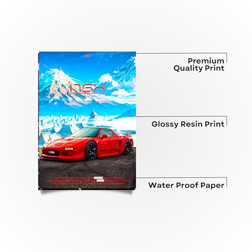 Image of Postlate A4 Poster with Frame - Printed Wall Art Poster for Living Room, Bedroom & Office Decoration (Design 10)