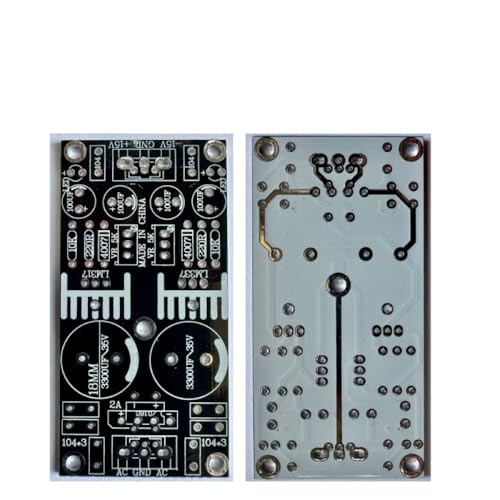 1 unids/lote placa PCB en blanco Compatible con LM317 LM337 DC regulador de voltaje ajustable de positivo
