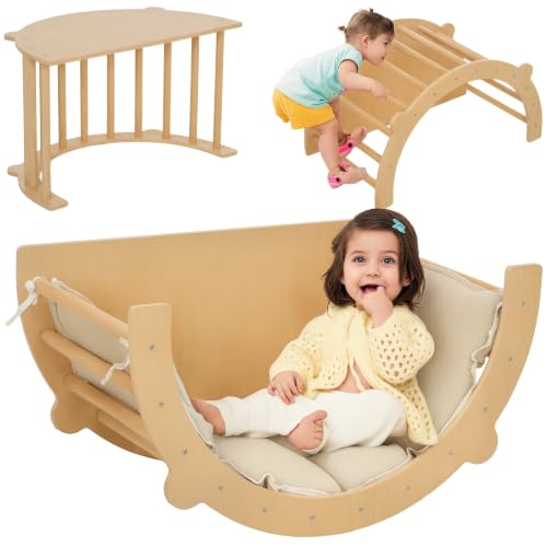 AIYAPLAY 3-in-1 Montessori Klettergerüst Indoor 1,5-4 Jahre...